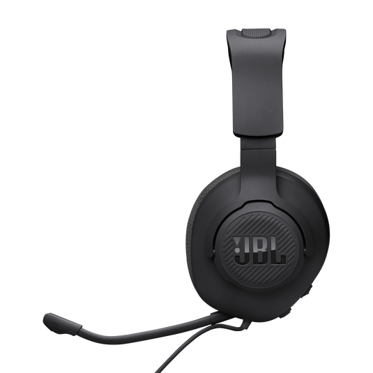 JBL Quantum 100M2 - Black - Wired over-ear gaming headset with detachable mic and mute option - Left image number null